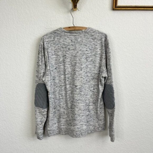 ROBERT GRAHAM Endurance Elbow Patch Sweatshirt In Heather - Picture 6 of 9